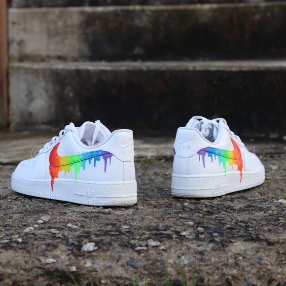 AIR FORCE 1 Low Pride Rainbow Paint Drips - Picture 4 of 9